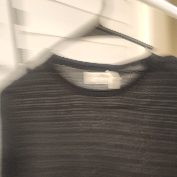 Chic Black Striped Long Sleeve Women's Top - Picture 4 of 5